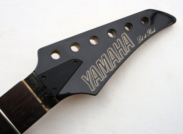 YAMAHA ヤマハ YGネック レギュラースケール24F仕様 限定モデル 日本製 黒ヘッド フレット残多い 91年製YAMAHA YG-612FP拍卖