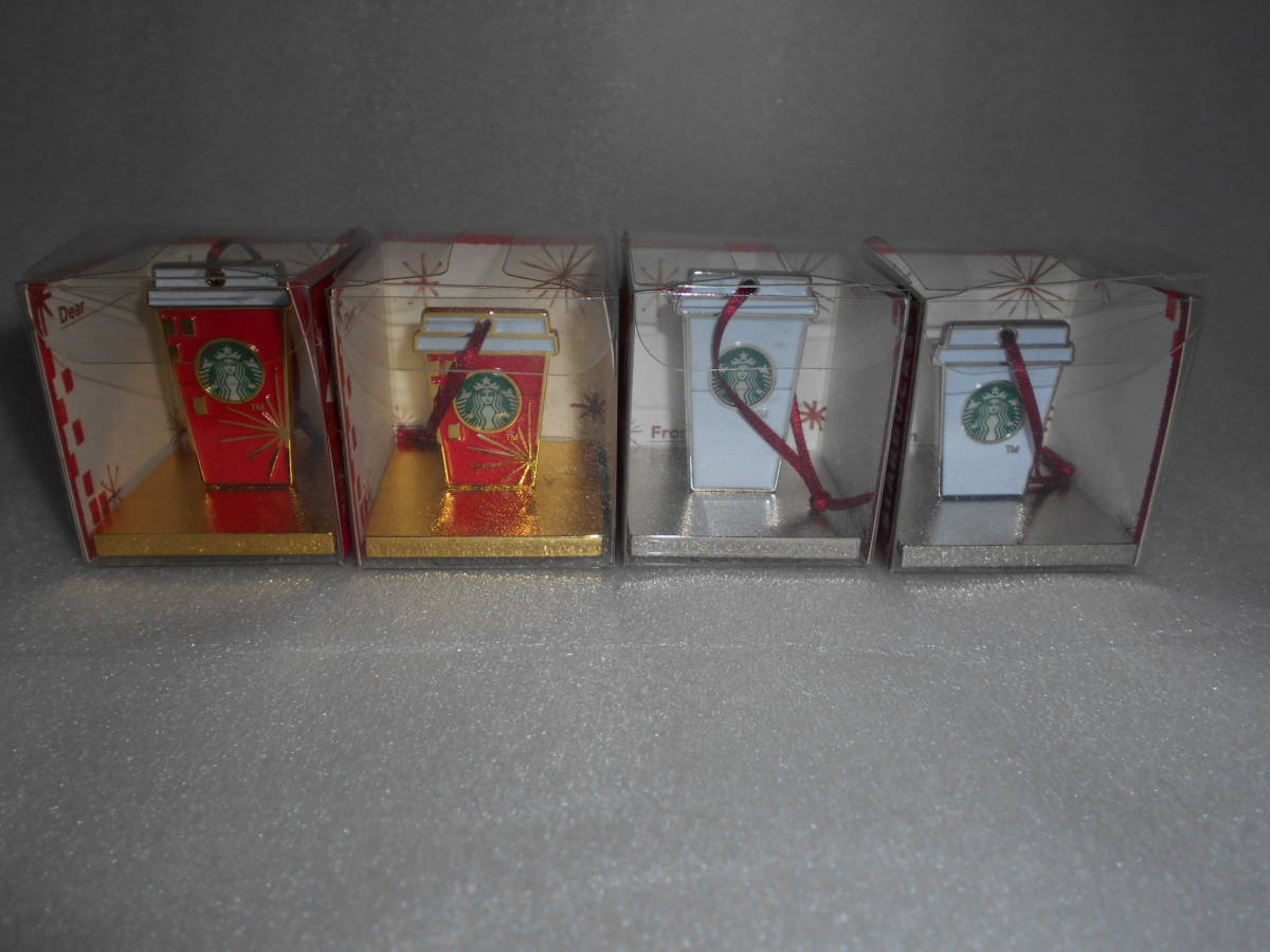スターバックス ホリデースタンプ オーナメント 4種類 STARBUCKS拍卖
