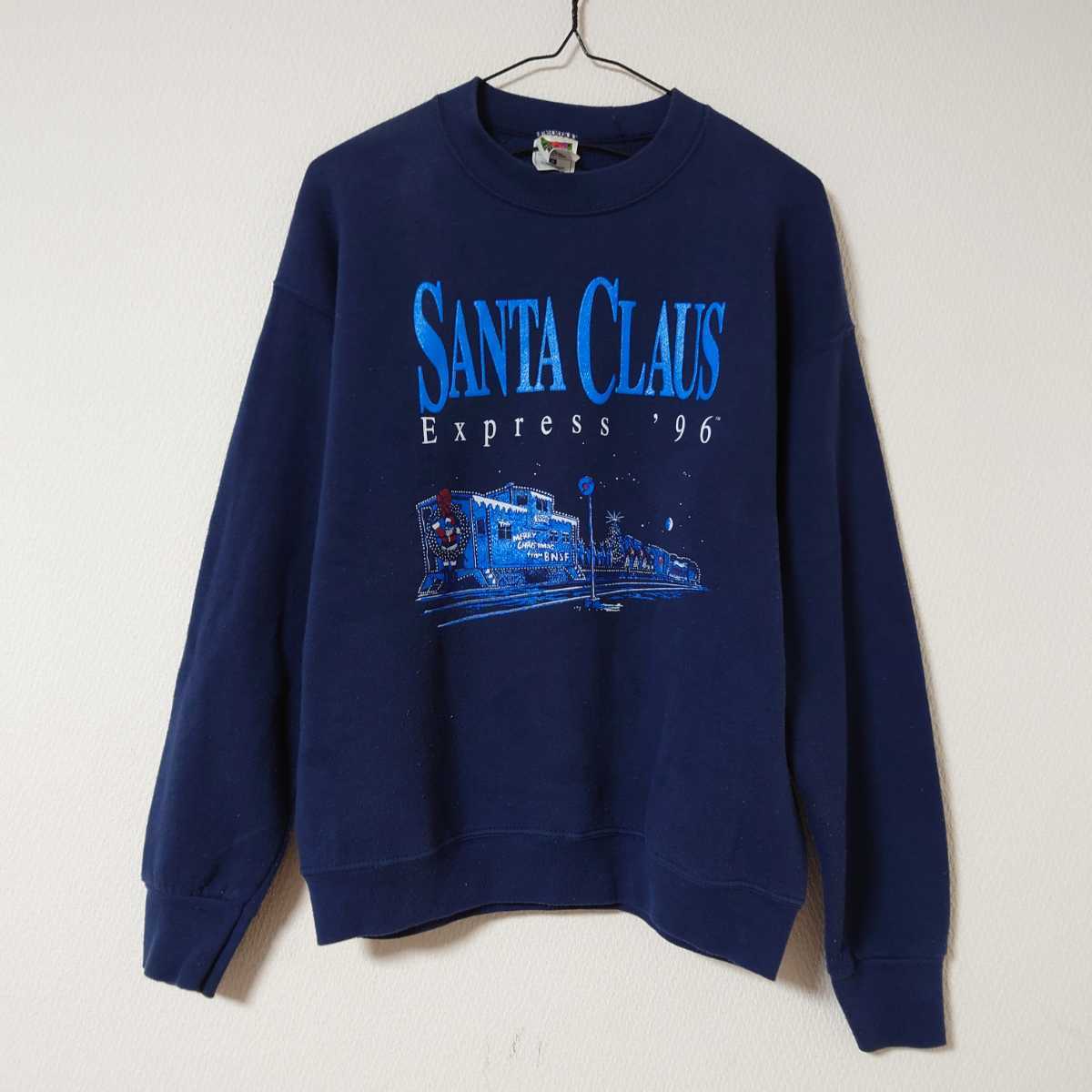 USA製 FRUIT OF THE ROOM フルーツオブザルーム スウェット サンタ クリスマス ネイビー 拍卖