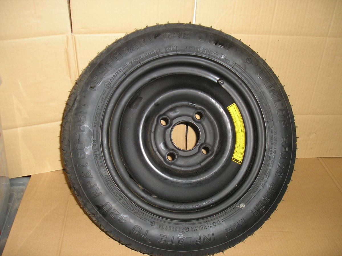 スペアタイヤ ■ T105 / 90D12 ■TUBELESS 【保管 舗】拍卖