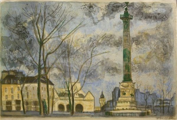 ☆☆仏巨匠フォリシエ 直筆サイン リトグラフ 「デート」拍卖