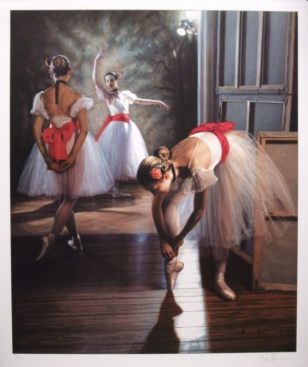 ☆☆ホフマン 直筆サイン リトグラフ 「赤帯」 I “THE RED SASH”拍卖