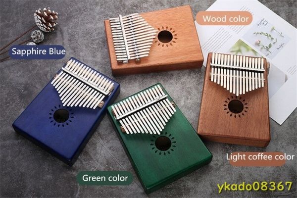 OL068:1pcs 17キーカリンバ ウッドマホガニーボディ ピアノ 楽器 アクセサリー拍卖