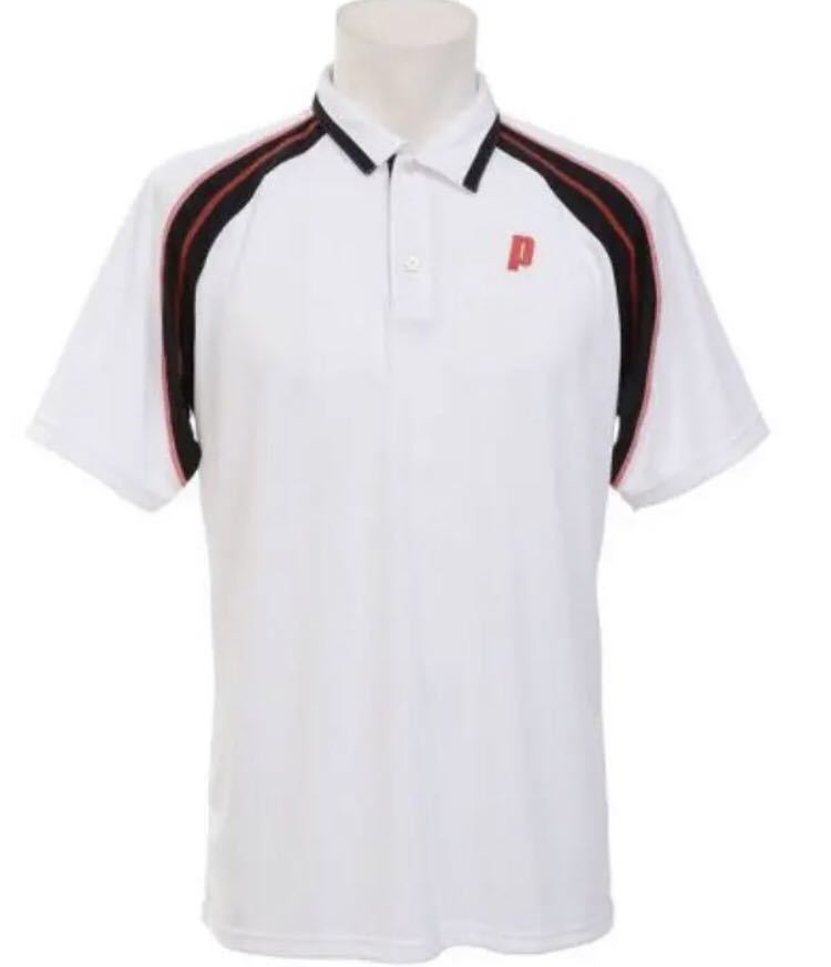 送料無料 新品 prince プリンス ラケットスポーツ ゲームシャツ M ホワイト拍卖