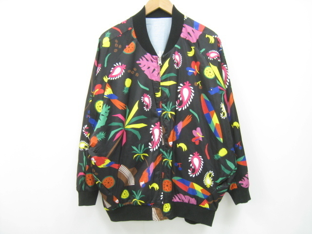 RCWB ロデオクラウンズ ワイドボウル TOAS柄 リバーシブル ブルゾン ジップ ジャケット ロゴ トロピカル Mサイズ拍卖