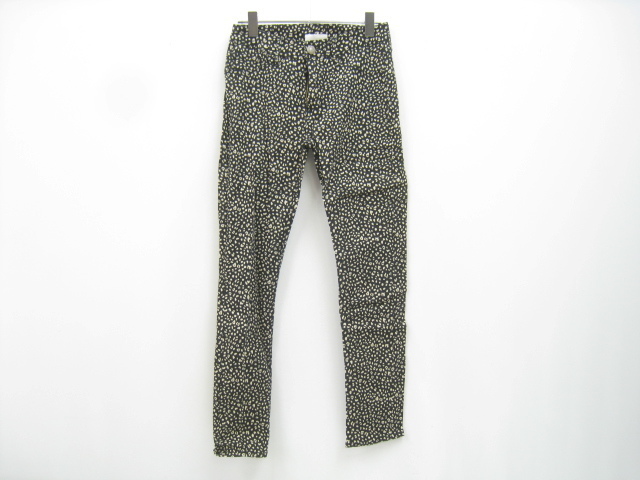 LOWRYS FARM ローリーズファーム タイト スキニー レギパン レギンス パンツ ヒョウ柄 レオパード ブラック系 Mサイズ拍卖