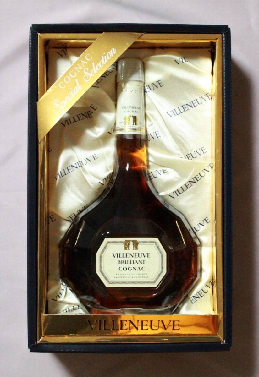 洋酒 ブランデー VILLENEUVE BRILLIANT COGNAC 700ml 未開栓 木下商事 コニャック 箱入り拍卖