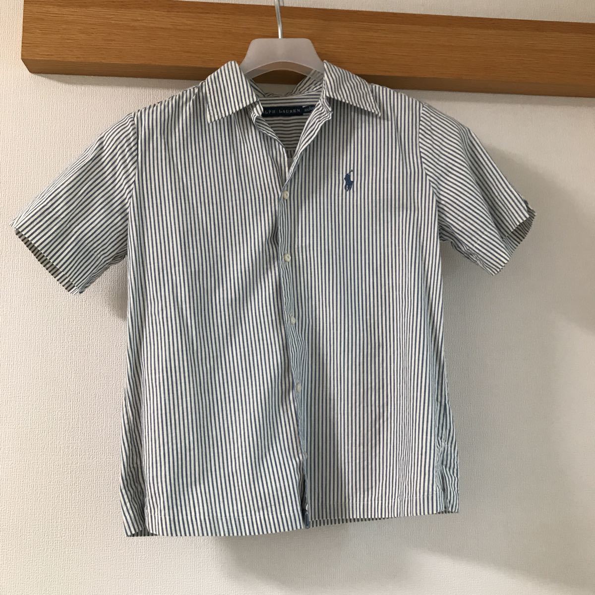 【中古】RALPH LAUREN ラルフローレン 半袖シャツ 半袖 サイズ2 155/84A拍卖
