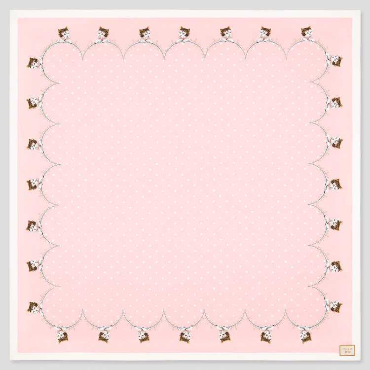 ☆ポール&ジョー スカーフ 猫 ピンク☆送料210円☆ユニクロ コラボ 大人気 完売品 ポールジョー ピンク PAUL&JOE 新品 タグ付 匿名配送拍卖