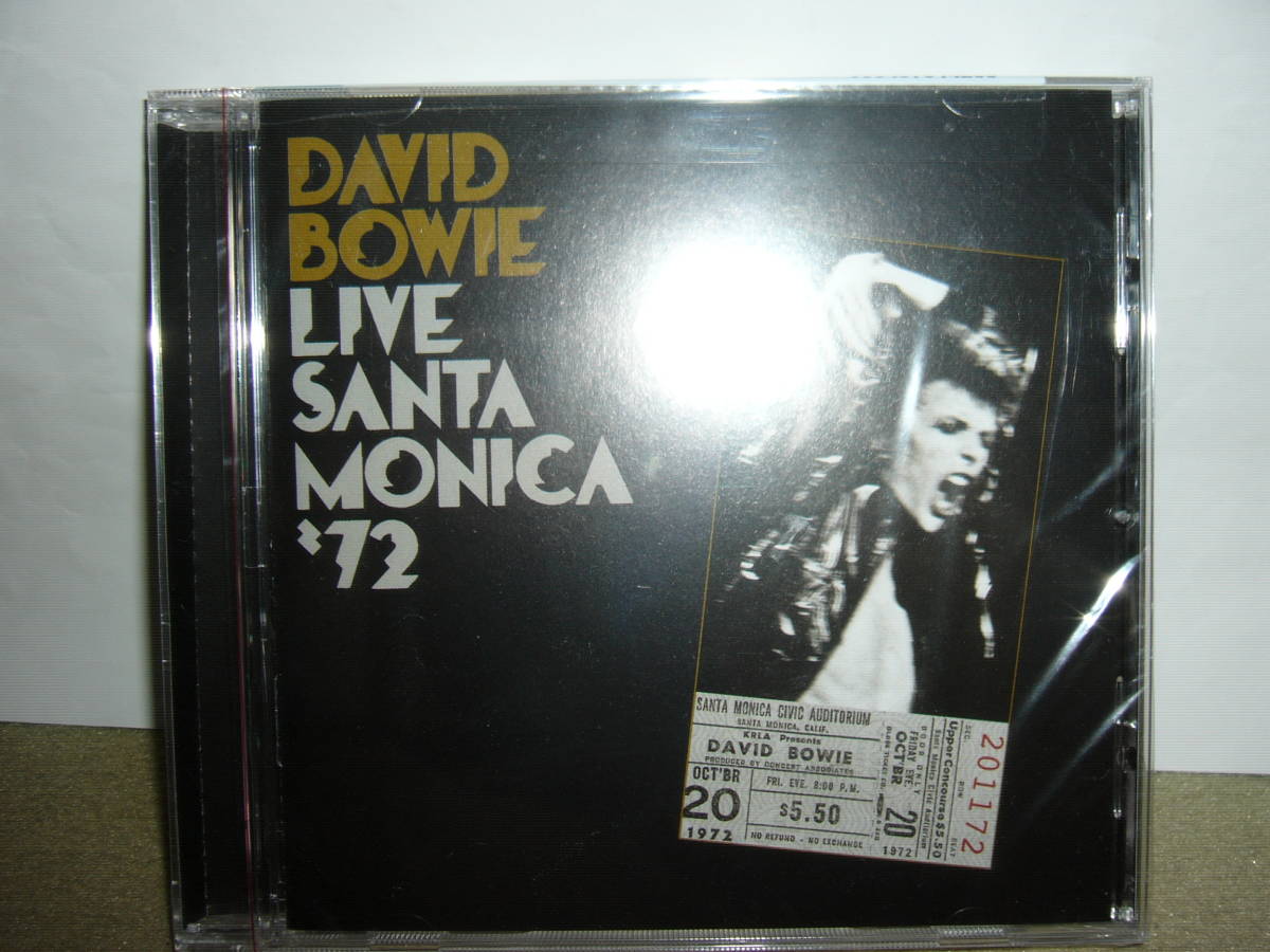 名手故Mick Ronson等在籍時 グラム期の貴重なライヴ録音「David Bowie Live Santa Monica’72」リマスター輸入米国盤 未開封新品。拍卖