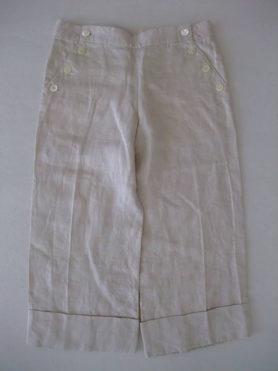 トゥモローランドコレクション 麻100%パンツ 38拍卖