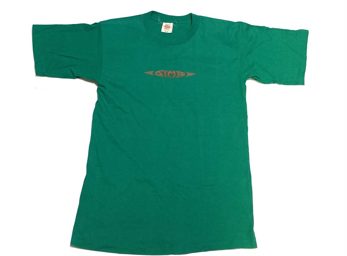 90s USA製 SIMS Tシャツ 緑 M アメリカ製 ビンテージ オールド スケート シムス拍卖
