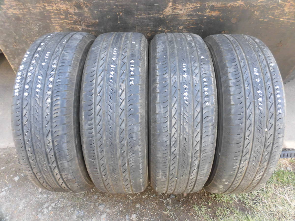 235/65R18 106S●ブリヂストン 17年夏タイヤ4本●210416拍卖