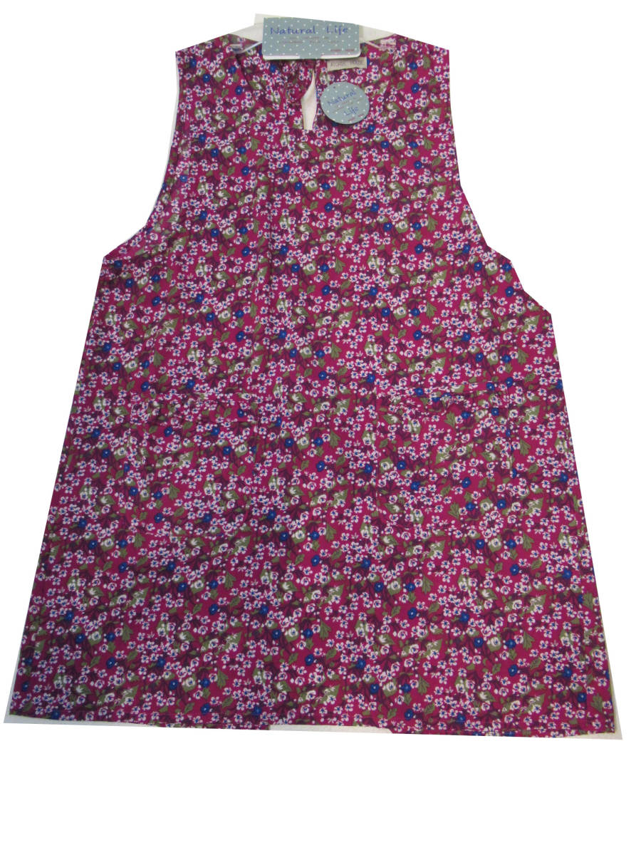 エプロン キッチン エプロン プリントラン型キッチン サービス品 レッド 花柄拍卖