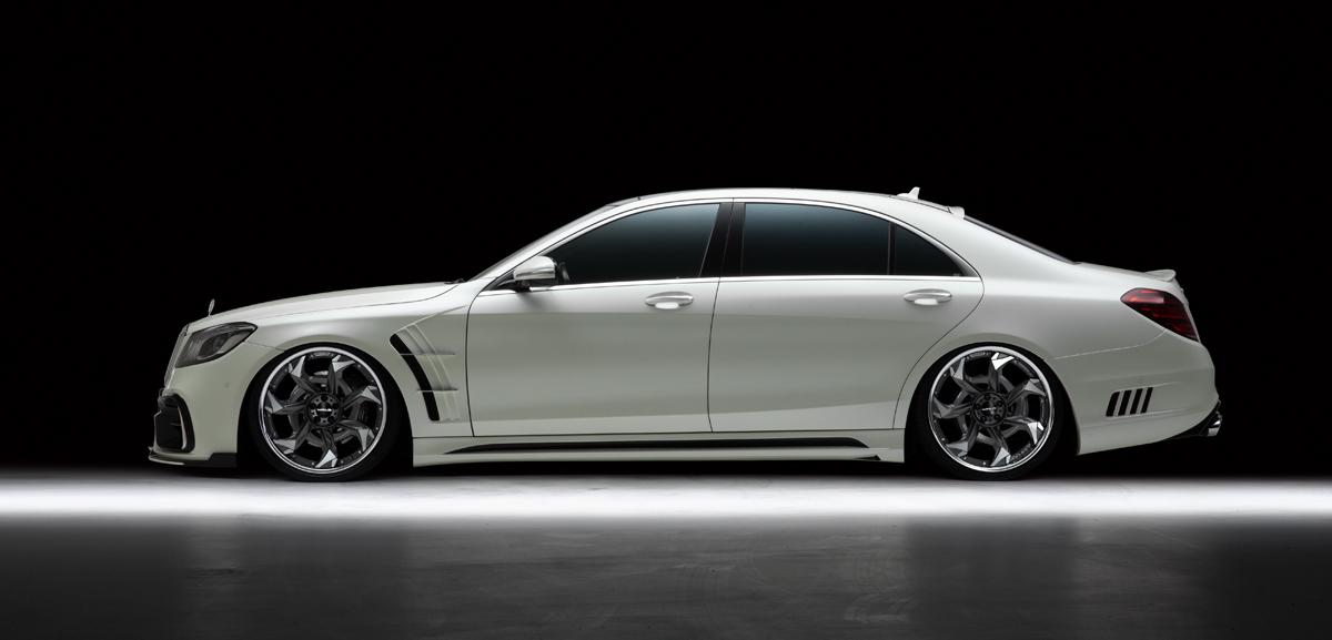 【WALD S-LINE BlackBison Edtion】 Mercedes-Benz W222 Sクラス 17y~ サイドステップ サイドスポイラー S400 S550 ブラックバイソン 2017拍卖