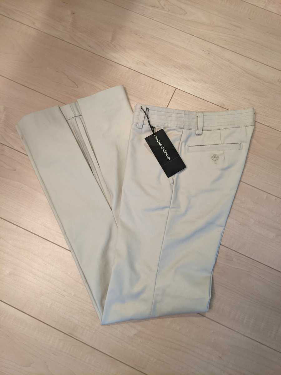 【新品未使用】BUONA GIORNATA ボナジョルナータ スラックスパンツ ベージュ サイズ7拍卖