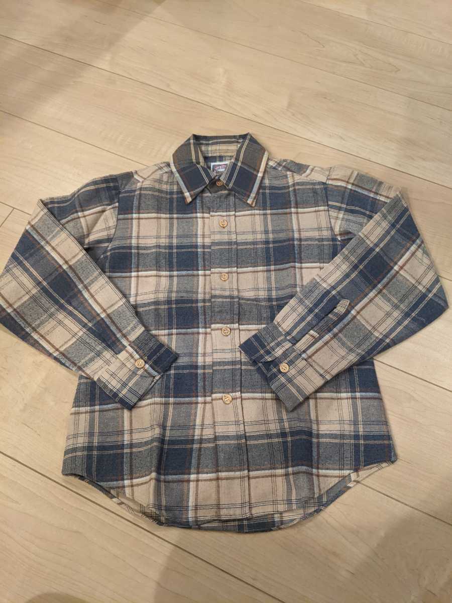 TOM SAWYER BRITCHES ネルシャツ チェックシャツ 長袖シャツ 子供用 サイズ10拍卖