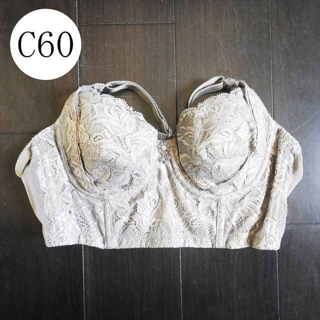 即決送料無料!未使用!!BESTYLE べスタイル 補正下着 C60 グレー ブラジャー ボディメイク 美胸 B5拍卖