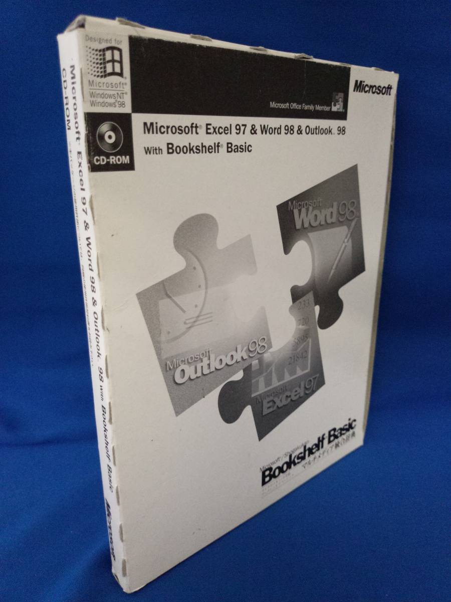 Microsoft Office Excel97 & Word98 & outlook98 with Bookshelf Basic拍卖
