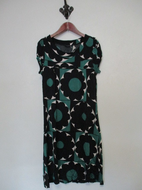 Sinequanoneシネカノンマルチ花柄半袖膝丈ワンピース(USED)50721②)拍卖