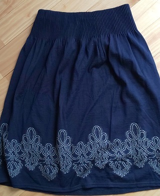 【美品】フェリシモ☆HIROMI YOSHIDA☆北欧風ニットスカート拍卖