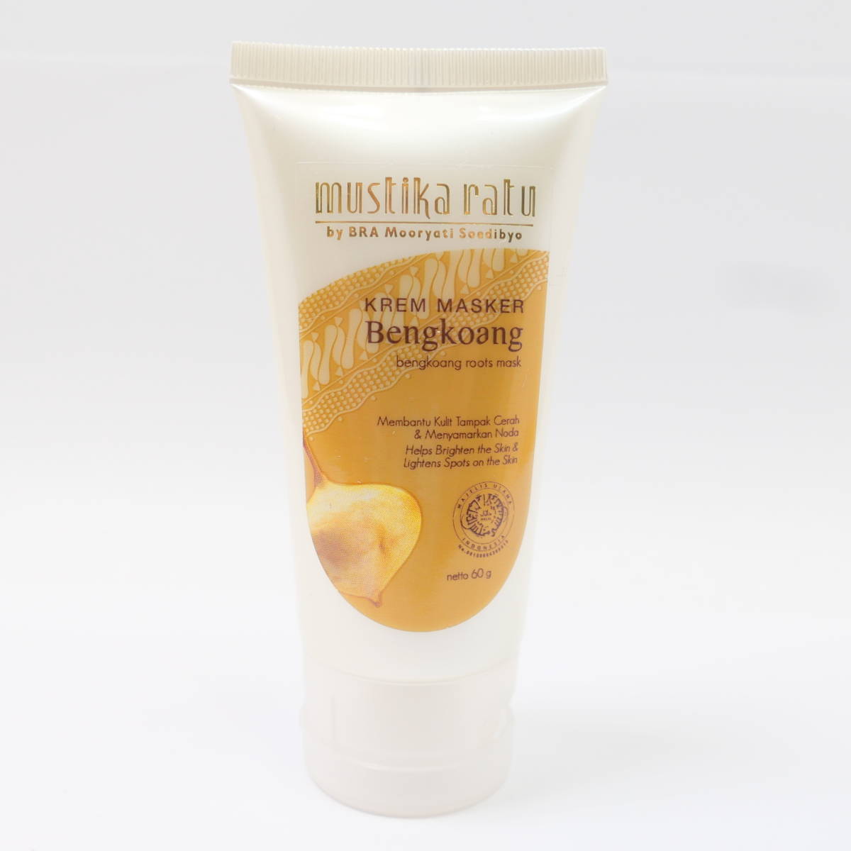 ♪中古コスメ★mustika ratu KREM MASKER Bengkoang ムスティカラトゥ フェイス パック 残量80%拍卖