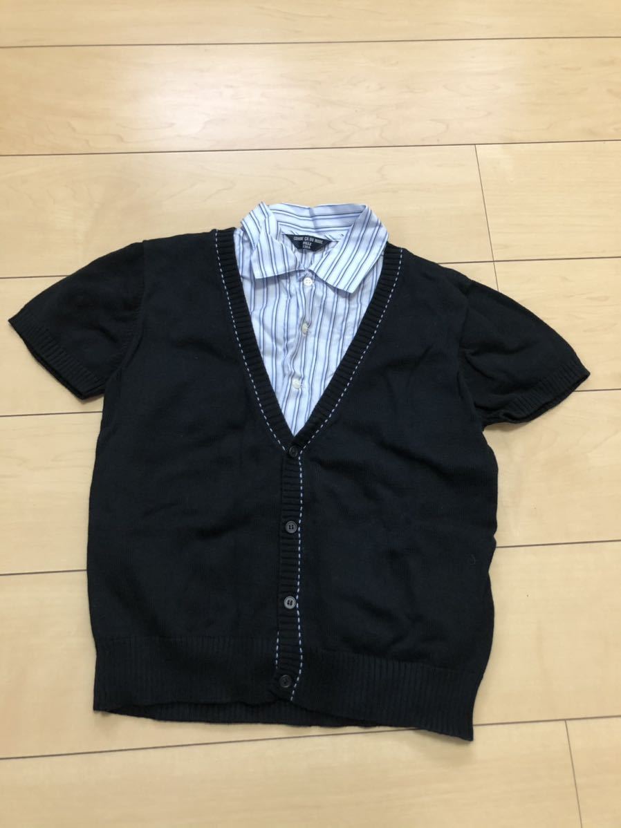 19 男の子110 本物コムサのフォーマル系カットソー 夏物 半袖 美品拍卖