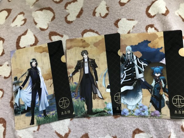 Aクリアファイル 刀剣乱舞-本丸博 3枚セット へし切長谷部 にっかり青江 小夜左文字 江雪左文字拍卖