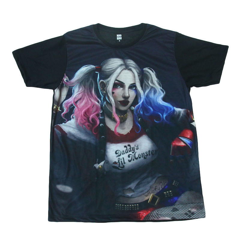 映画 スーサイドスクワッド ハーレイクイン アメリカ コミック 人気 ストリート デザイン おもしろTシャツ メンズ 半袖★tsr0362-blk-l拍卖