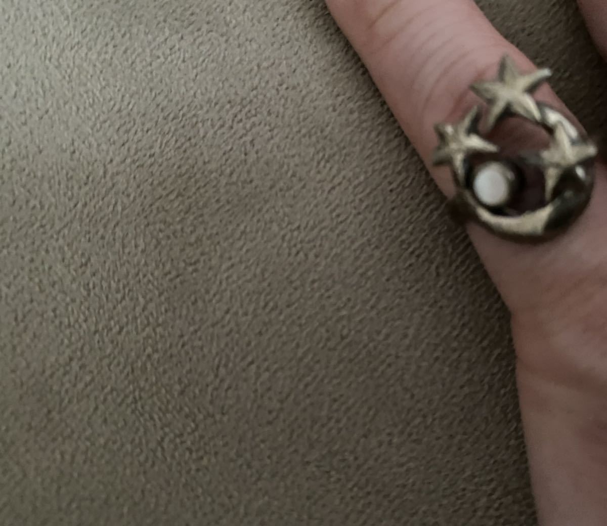 ★50s ヴィンテージ フランス スター リング シルバー レア ムーン 三日月 星 指輪 アクセサリー拍卖