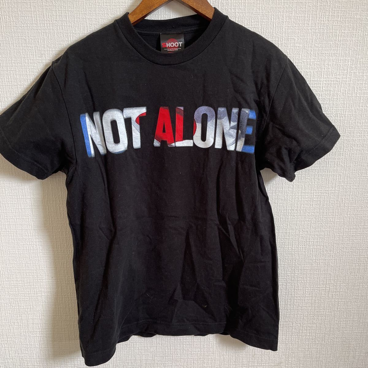 SHOOT シュート プリントTシャツ 半袖 Tシャツ Sサイズ 黒 コットン拍卖
