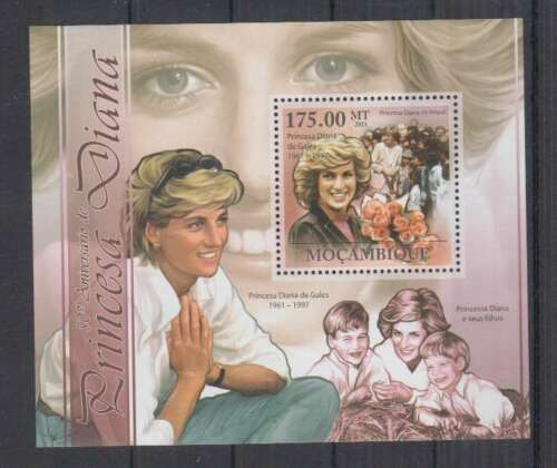 モザンビーク切手『ダイアナ妃』2011 A拍卖