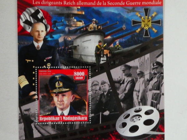 マダガスカル切手『第二次世界大戦』(デーニッツ)B ナチスドイツ拍卖