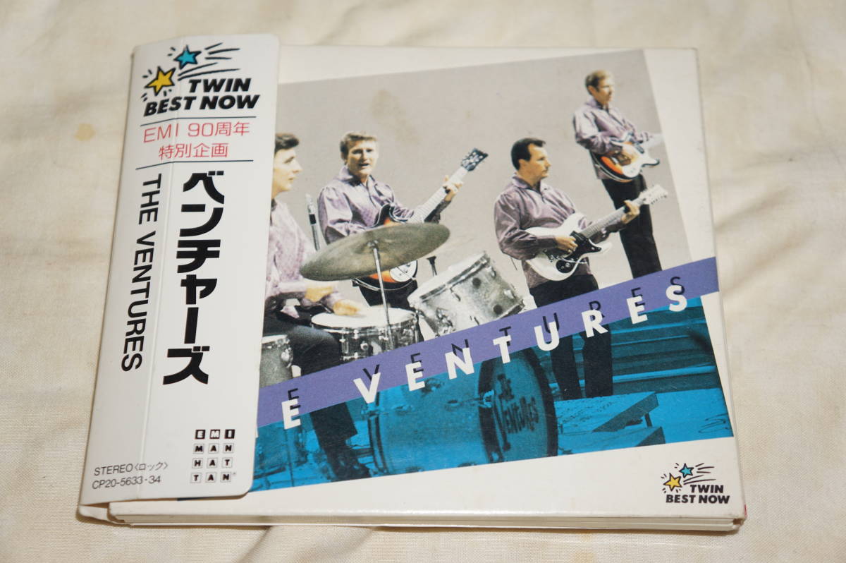 ● THE VENTURES ベンチャーズ ● EMI 90周年特別企画 TWIN BEST NOW ノーキー・エドワーズ / メル・テイラー 【 帯付 2CD 】拍卖