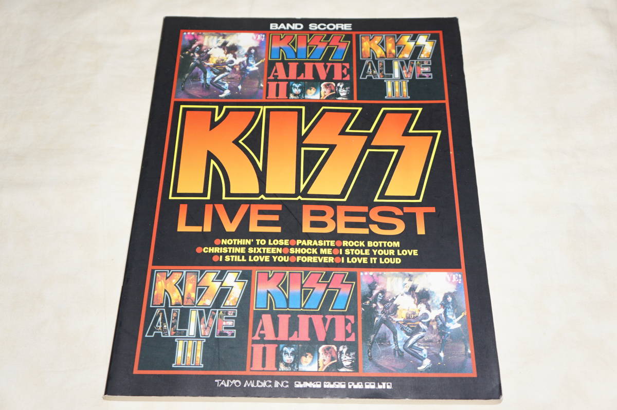 ● KISS LIVE BEST キッス・ライヴ・ベスト ● バンドスコア拍卖