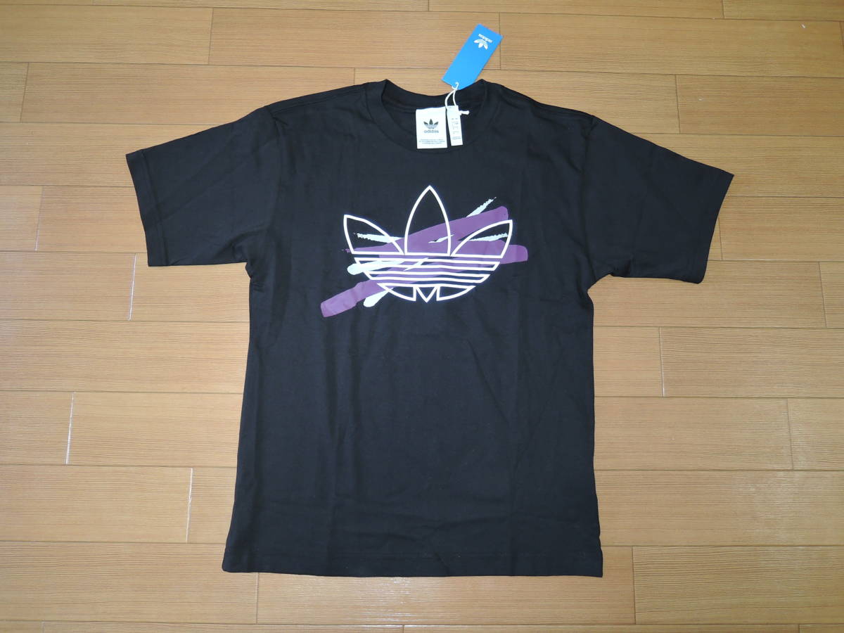 新品 adidas originalsアディダスオリジナルス Tシャツ S 黒ロゴ拍卖