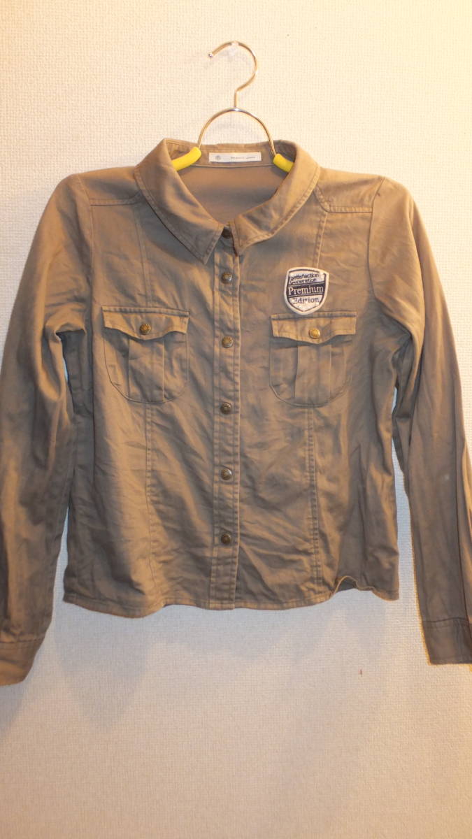 ★MAJESTIC LEGON★Ladies Tops マジェスティックレゴン レディースシャツ フリーサイズ 身幅約47Cm USED IN JAPAN拍卖