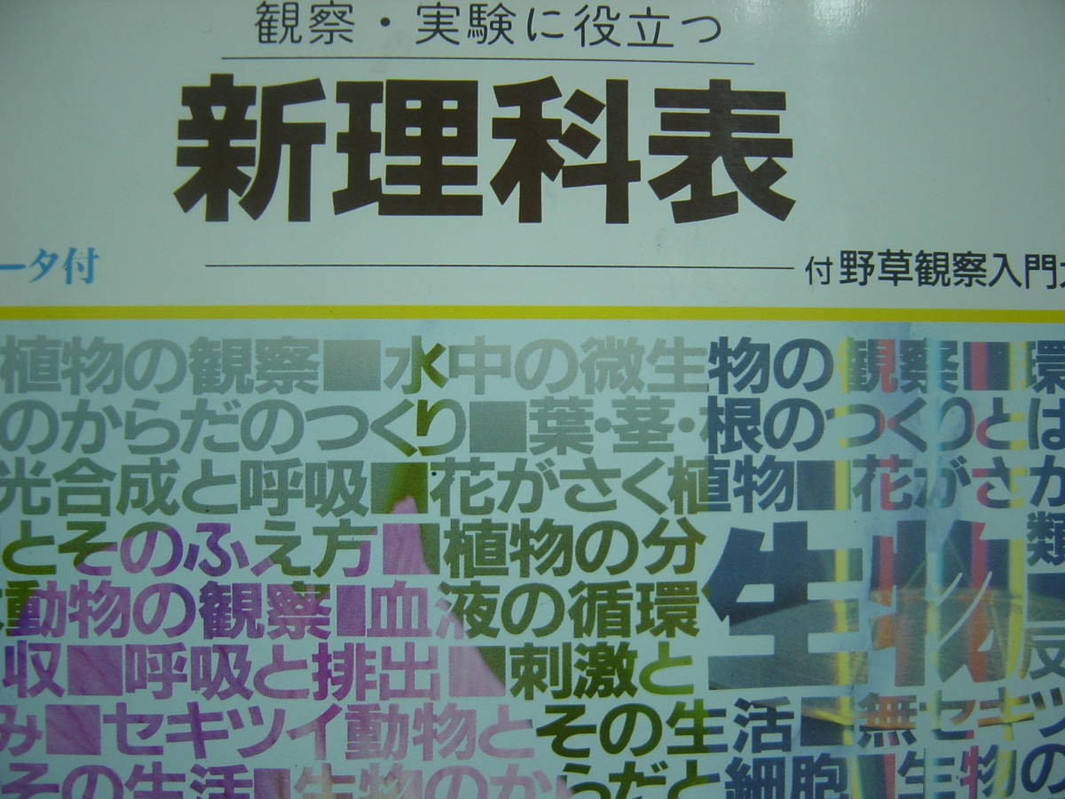 観察・実験に役立つ新理科表 正進社拍卖