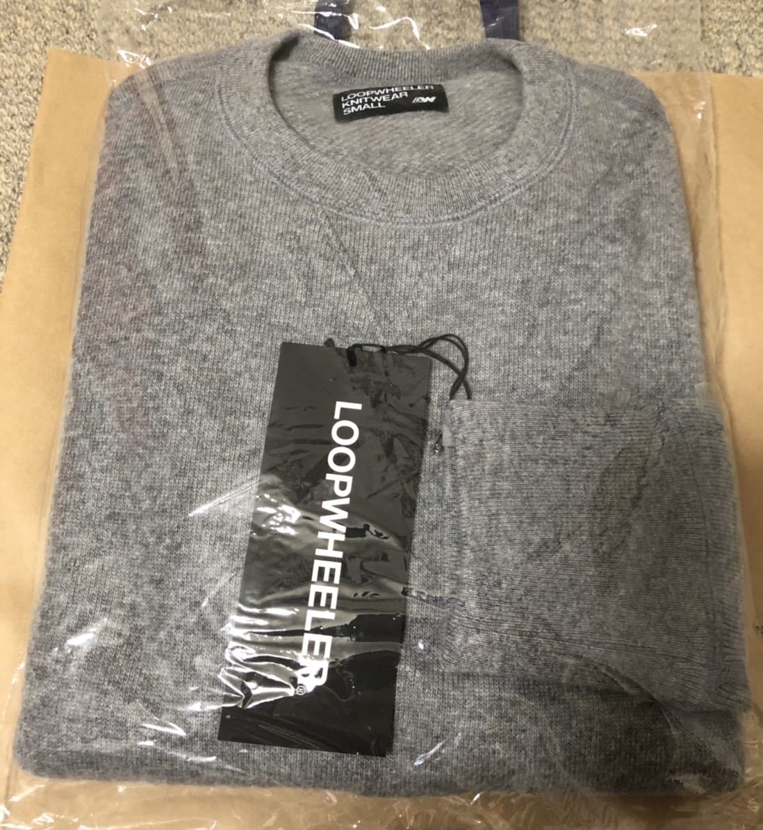 新品 LOOPWHEELER Baby Cashmere スウェット Sサイズ カラー グレー ループウィラー ベビーカシミア 2020受注会拍卖