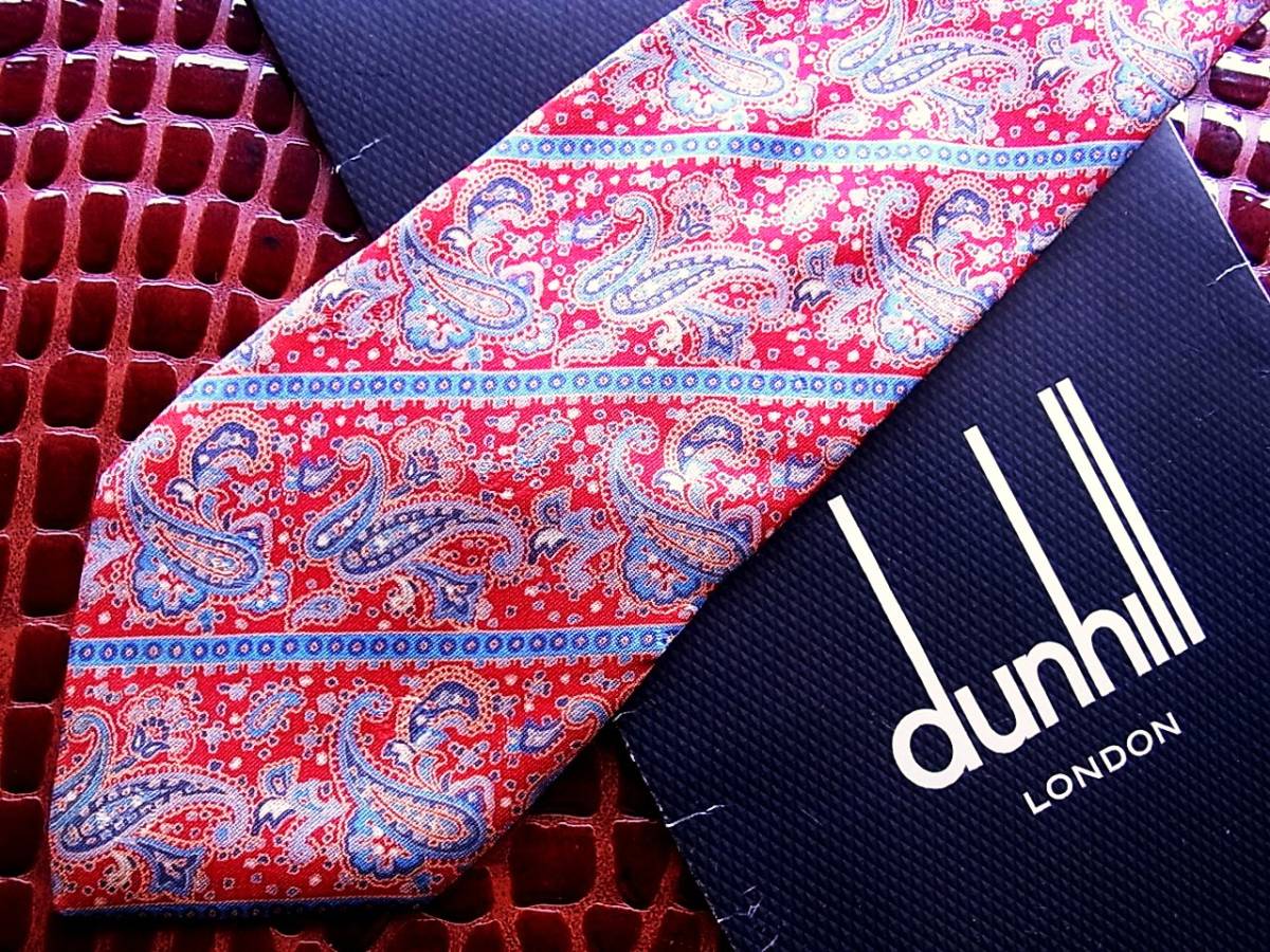 ◇E842R◇在庫処分SALE●【dunhill】ダンヒル【ペイズリー】ネクタイ拍卖