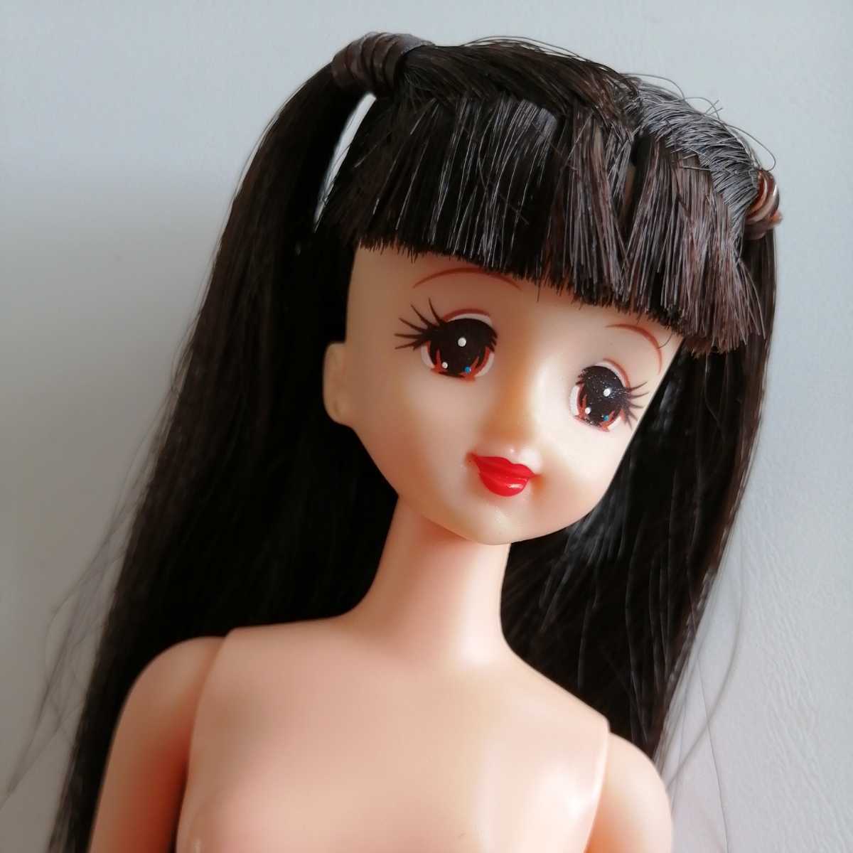 n11 人形本体 日本製 ジェニー 黒髪 ぱっつん前髪 ストレートロングヘア ハーフツイン TAKARA JAPAN 拍卖