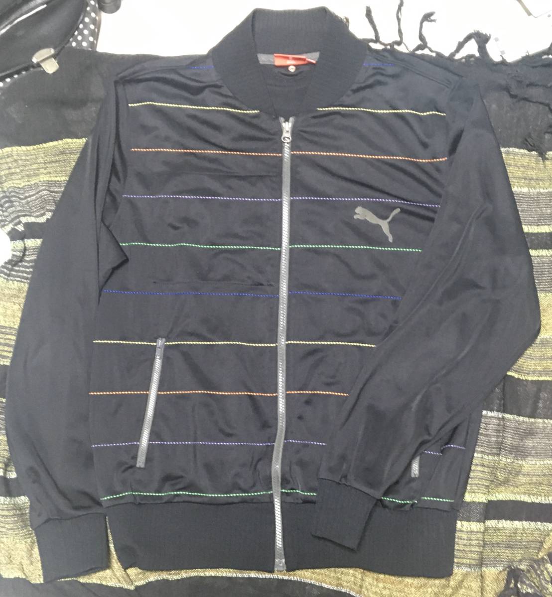 PUMA プーマ マルチカラ ボーダー トラックトップ ジャージ レインボー multi color border track top Jersey 拍卖