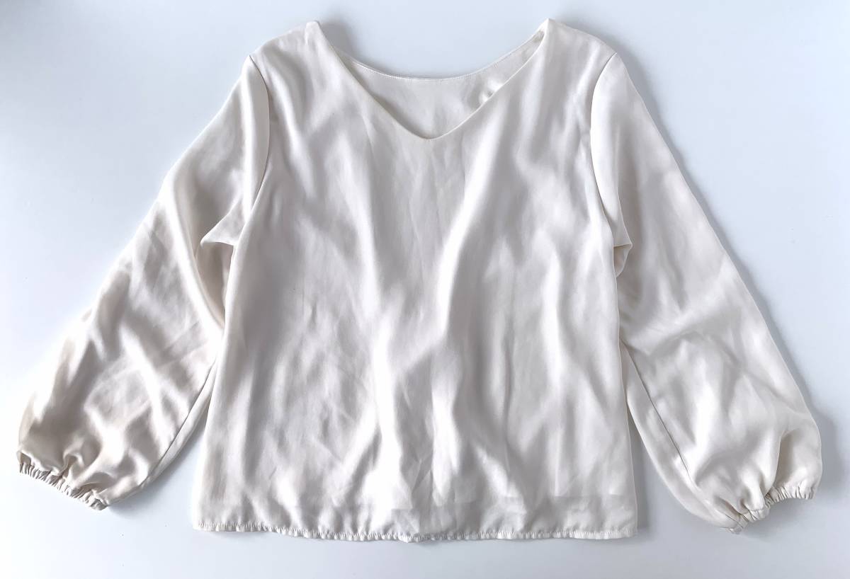 ★送料無料 超美品 ROPE PICNIC ロペピクニック トップス 長袖 パフスリーブ 白 サイズ36 レディース 女性用拍卖