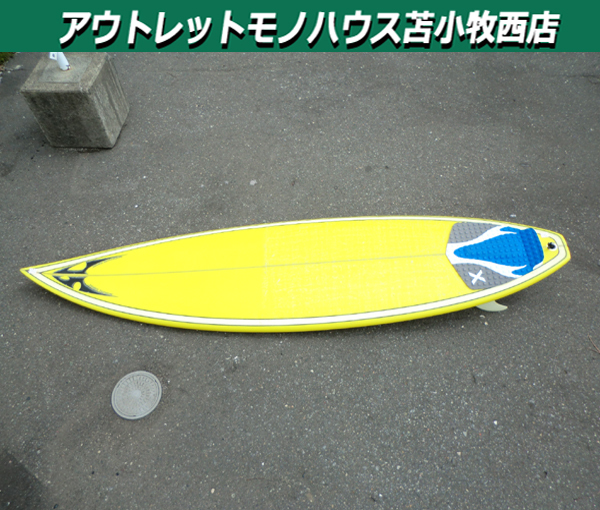 苫小牧市内近郊限定 ショートボード サーフボード 6.6フィート 幅47×高さ198cm×厚み6cm 中古 サウスコースト 苫小牧西店拍卖