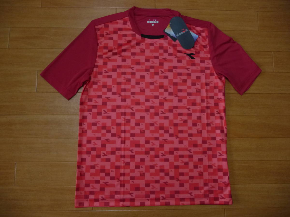 40%off-新品★DIADORA DRY-UV トレーニングウエア★M/赤・他36拍卖