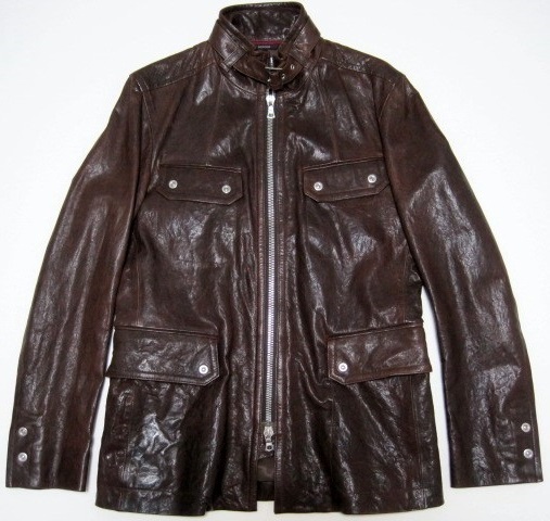 新品 同様 ARTISAN 定価15万 ベジシャイニー鞣し ラムレザー M-65 ライダース ジャケット M コムサメン 最高級ライン 羊革 46 アルチザン拍卖