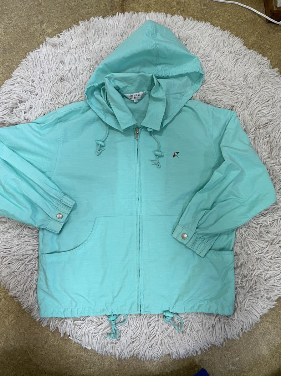 美品!アーノルドパーマー青緑薄手パーカー160~拍卖