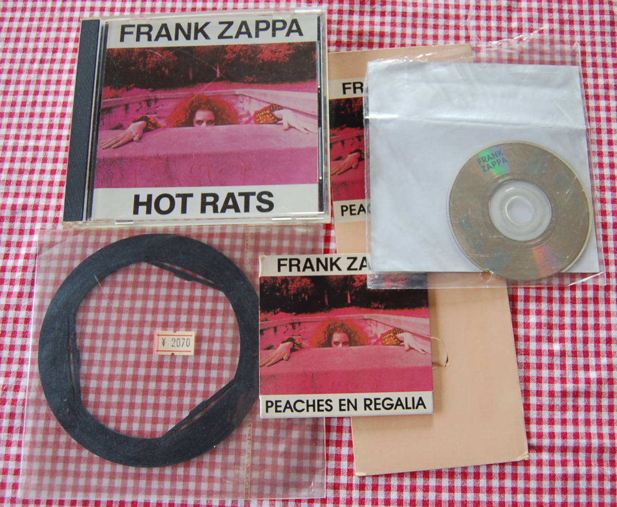 【送料無料】FRANK ZAPPA フランク・ザッパ【HOT RATS PEACHES 3inch CD まとめて RYKO純正アダプター付き】RYKO初回盤中古美品拍卖