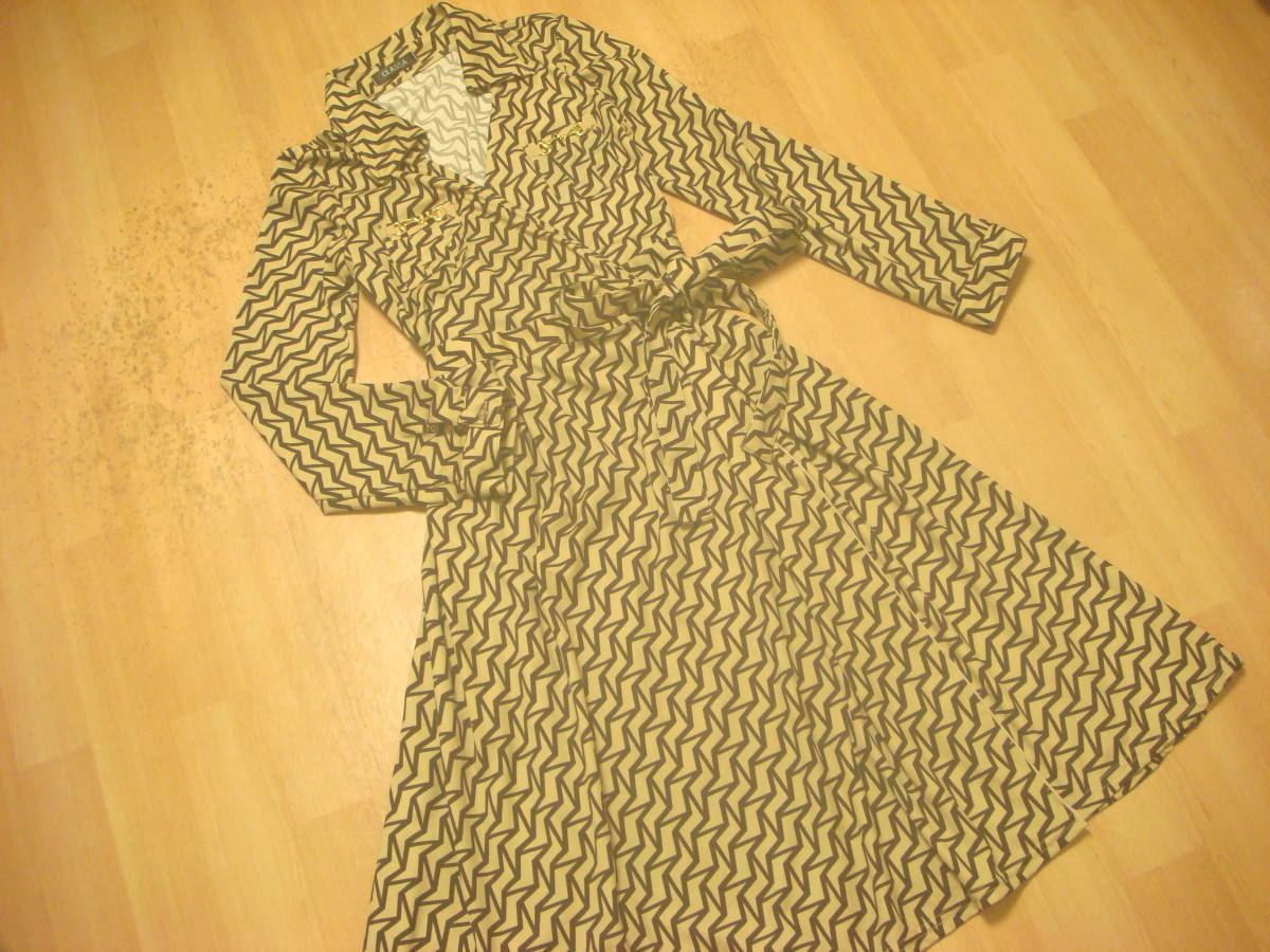 CLASSA チェーン飾り カシュクール フレア 巻き ワンピース拍卖