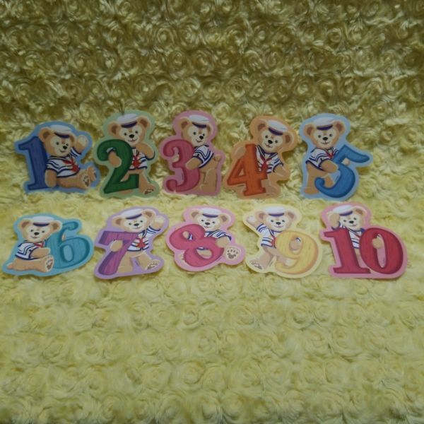 ディズニーシー ダッフィー ステッカーシール ナンバー セット拍卖